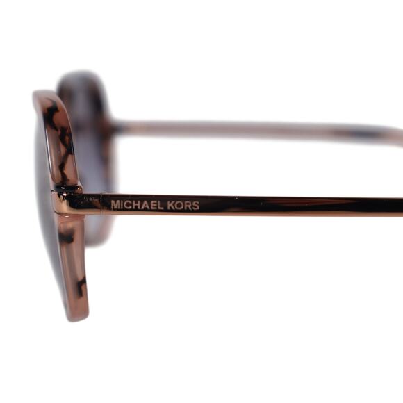 Michael Kors ADRIANNA II Oval Women's Sunglasses - Havana Gold / Grey - NWT - Picture 6 of 9